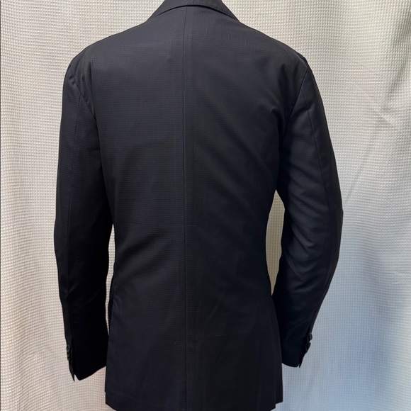 Z Zegna Black Textured Blazer 38r - Picture 7 of 9